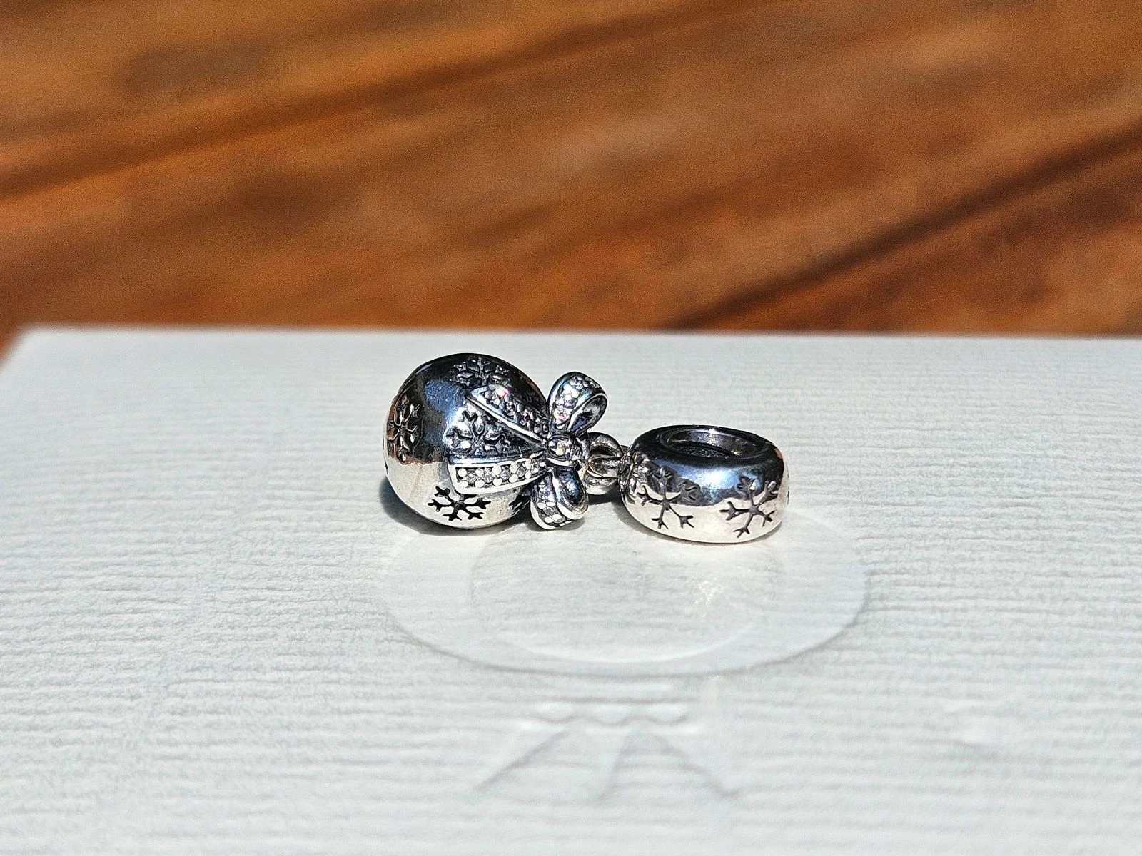 Pandora kerstbedel strik bow hanger